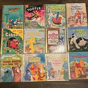 Vintage Golden books. Lot #7, 20 books.
